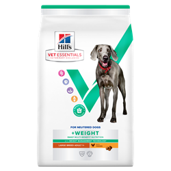 Hill's VET ESSENTIALS MULTI-BENEFIT + WEIGHT Adult 1+ Large tørfoder til hunde med kylling 14 kg. 